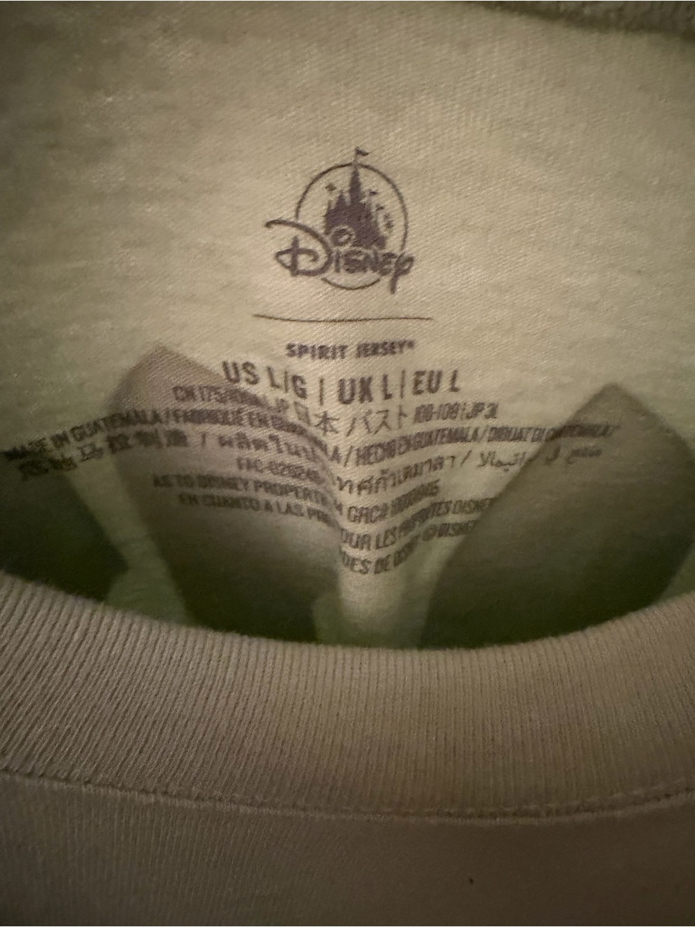 Disney woman mint ice cream sandwich spirt jersey new Light Green size L - Picture 2 of 4